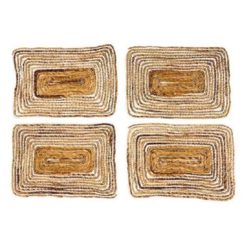 SET 4 MANTELES MIMBRE