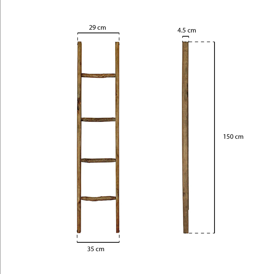 ESCALERA DECORATIVA DE MADERA ESTILO NORDICO
