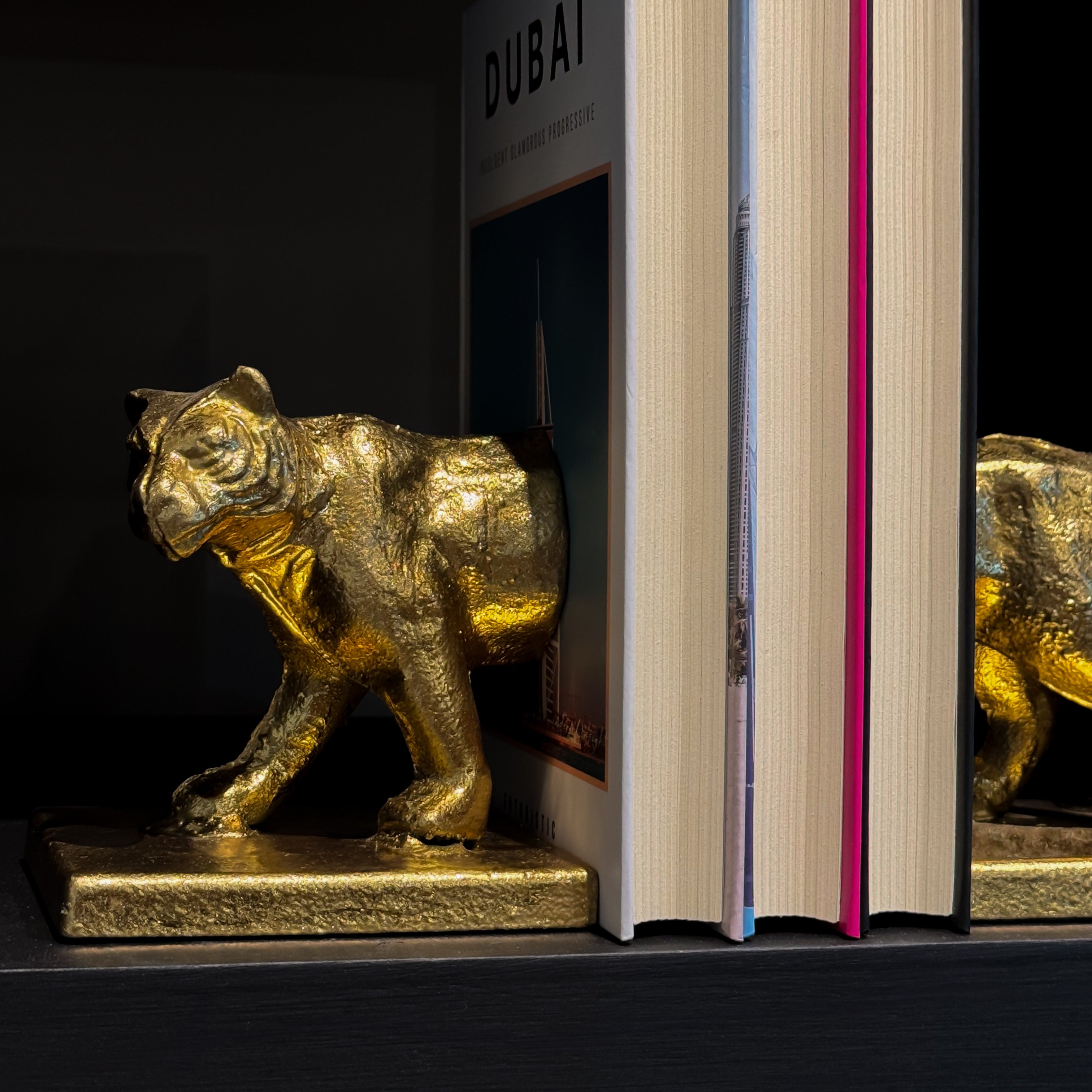 PORTA LIBROS LEOPARDO