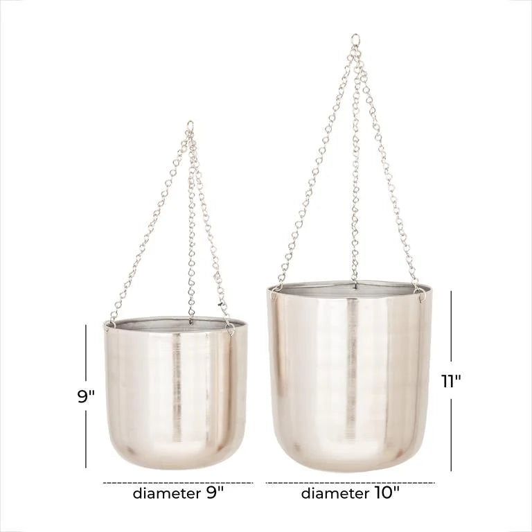 Set de 2 piezas DE Macetas Colgantes Cilindro