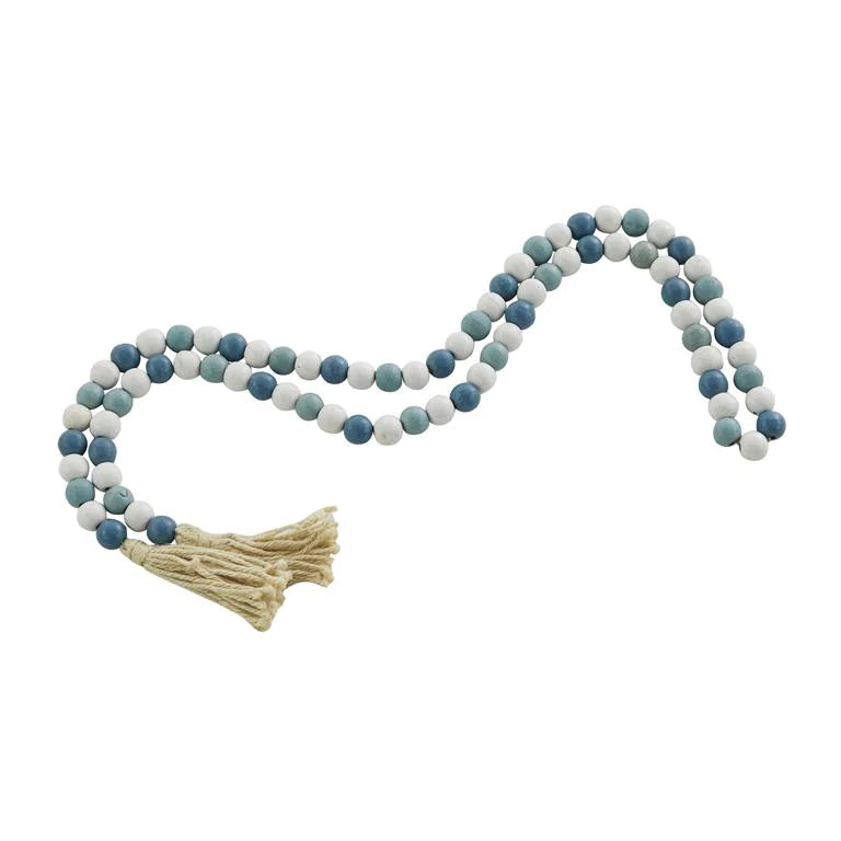 ROSARIO DE MADERA AURORA ESTILO BOHEMIO MULTI AZUL