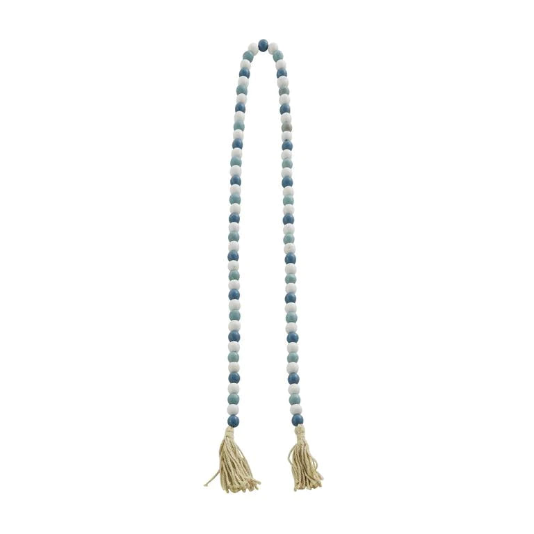 ROSARIO DE MADERA AURORA ESTILO BOHEMIO MULTI AZUL