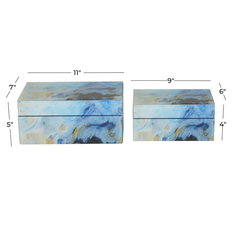 SET DE 2 CAJAS DECORATIVAS VAN GOGH