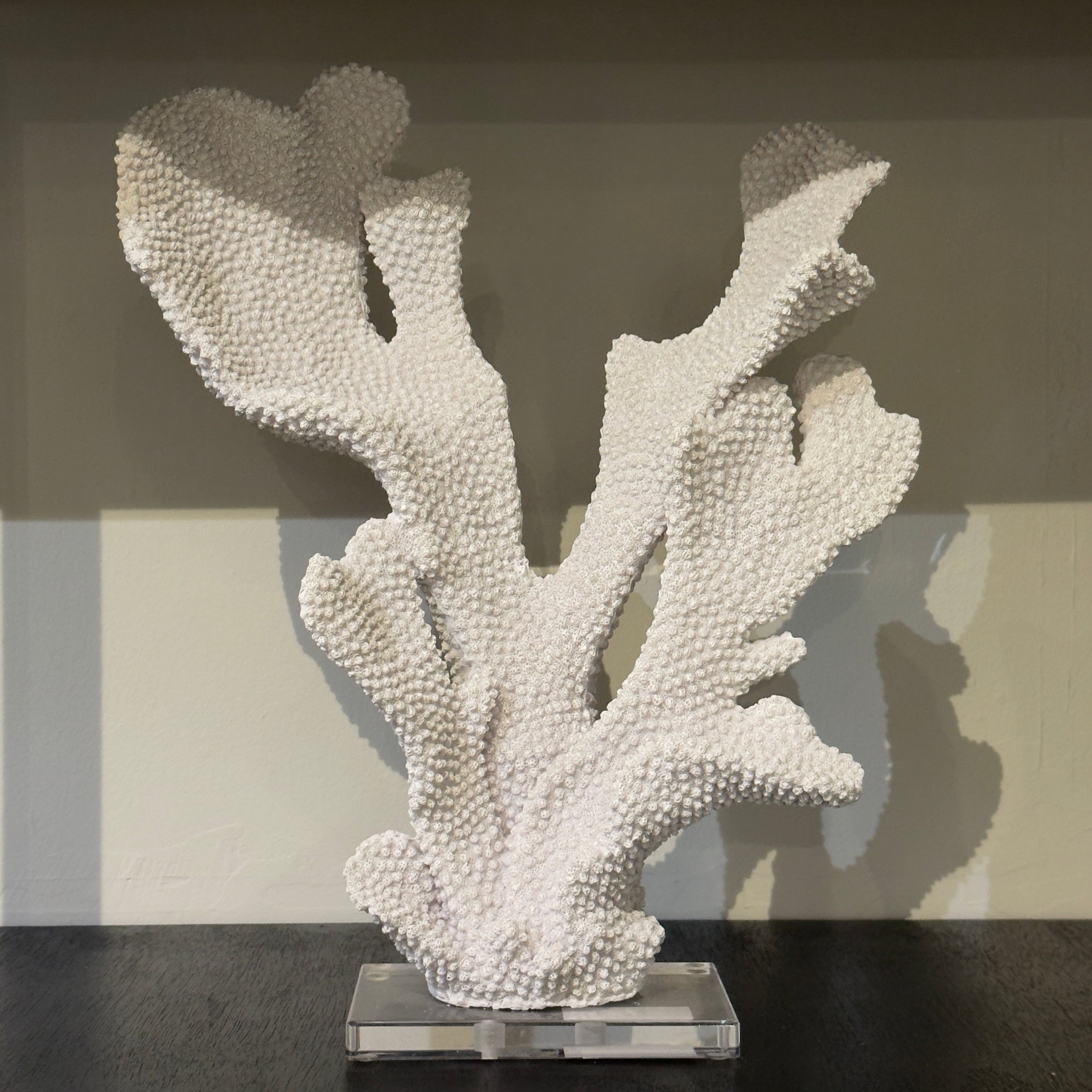 ESCULTURA DECORATIVA CORAL BLANCO