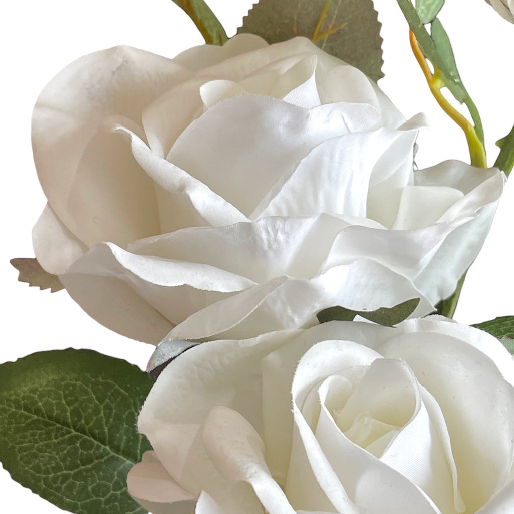 VARA DE 3 ROSAS CREMA