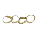 FIGURA DE ANILLOS DECORATIVA DORADO
