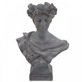 MACETERO LADY EN RESINA GRIS