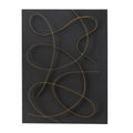 CUADRO ABSTRACTO RECTANGULAR NEGRO